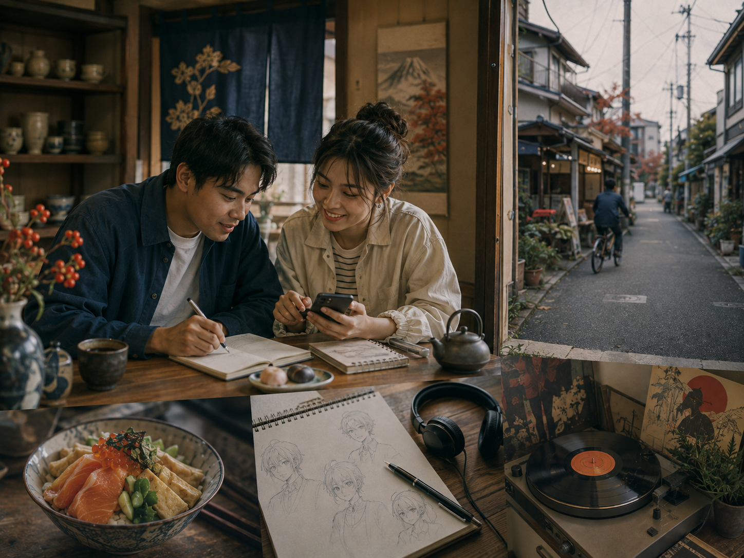 日本の暮らし、食、音楽、アニメに触れながら学ぶ人々